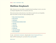 Tablet Screenshot of matthewgraybosch.com